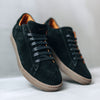 black sporty men sneaker in suede leather | camino 71