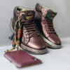 women brown-camouflage sneaker | camino71