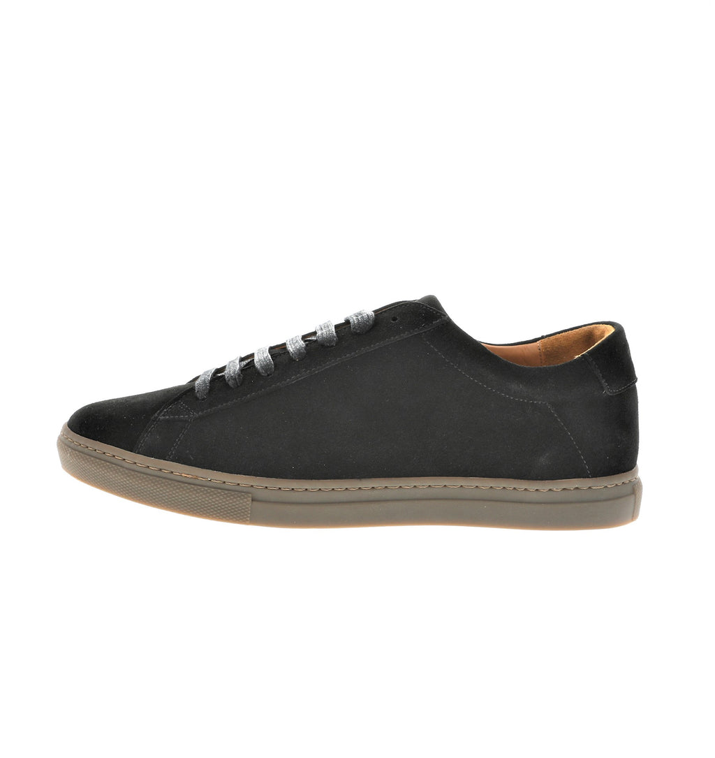 Elegant men's sneaker in black suede leather camino71 – camino 71