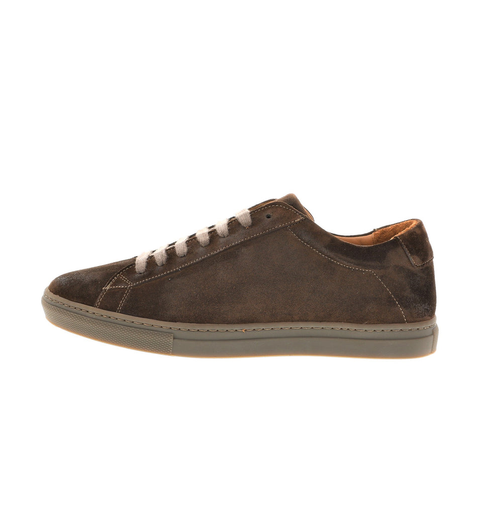 elegant brown suede leather sneaker | camino 71
