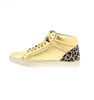 women sneaker in gold/leo leather | camino71