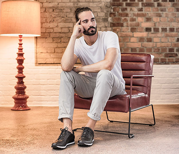 Sporty handmade men's leather shoes | camino71