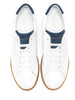Elegant white leather sneaker handmade men | camino71
