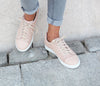 Handmade leather sneaker for women nude summer | camino71