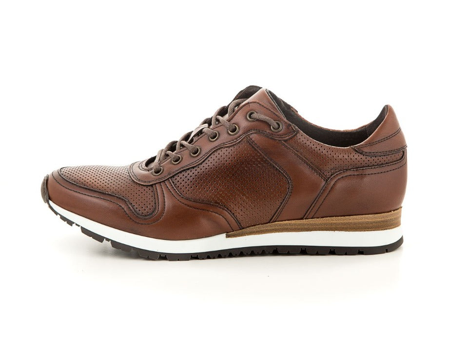 Handmade  leather sneaker for men brown | camino71