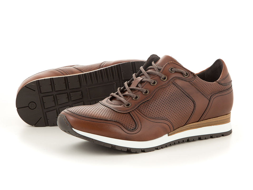 Men leather sneaker in cognac | camino71
