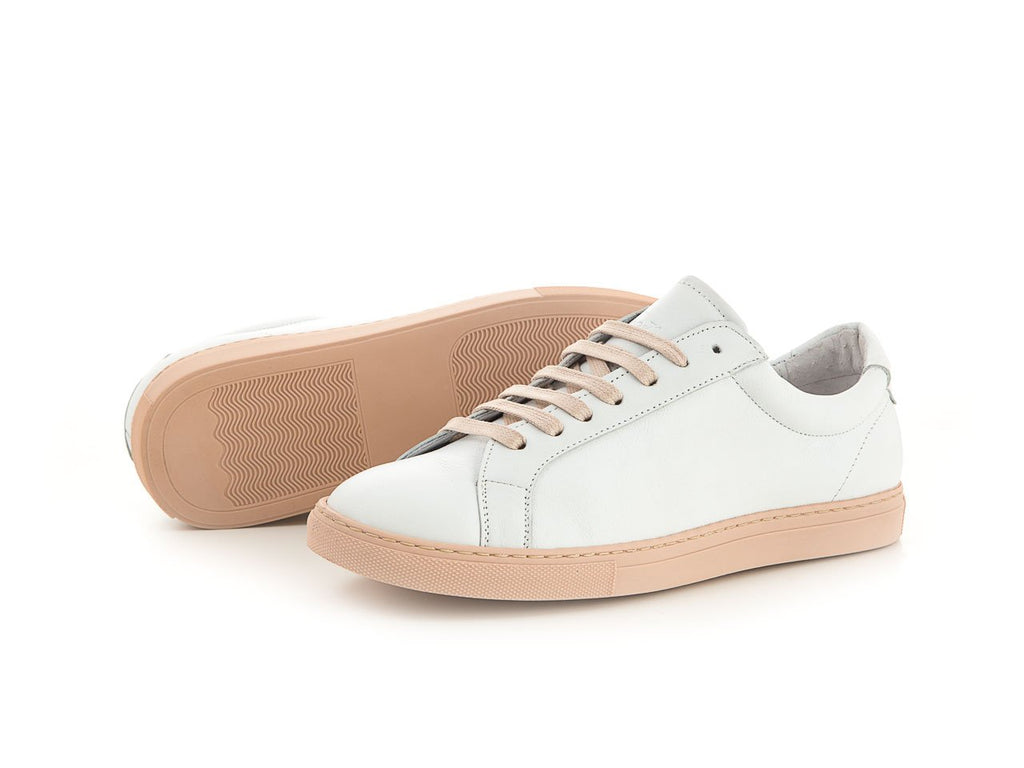 white women's leather sneaker | camino71