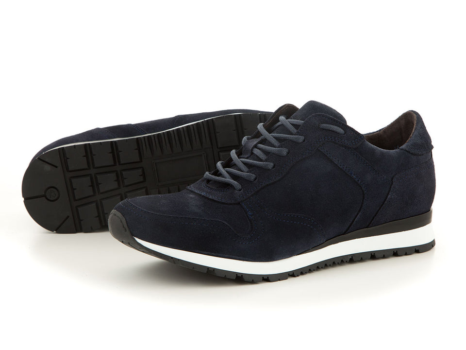 Handmade sporty men’s shoes all blue | camino71