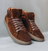 High brown leather sneaker men | camino71