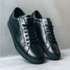 black leather men sneaker | camino71