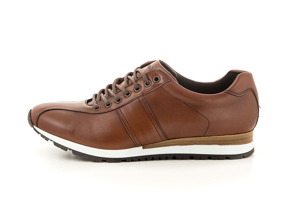 Handmade men’s leather shoes cognac business | camino71